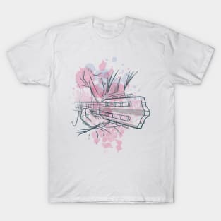 GUITAR PLAYING WATERCOLOR cool design for music T-Shirt